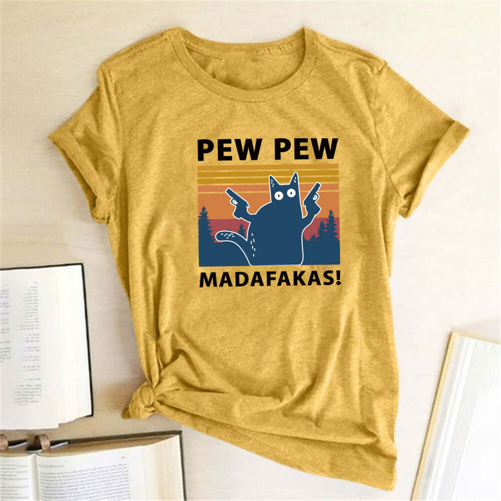 T-Shirt Pew Madafakas Cat