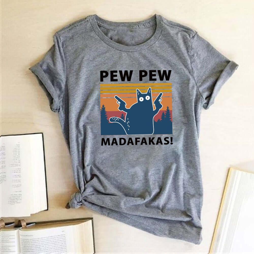 T-Shirt Pew Madafakas Cat