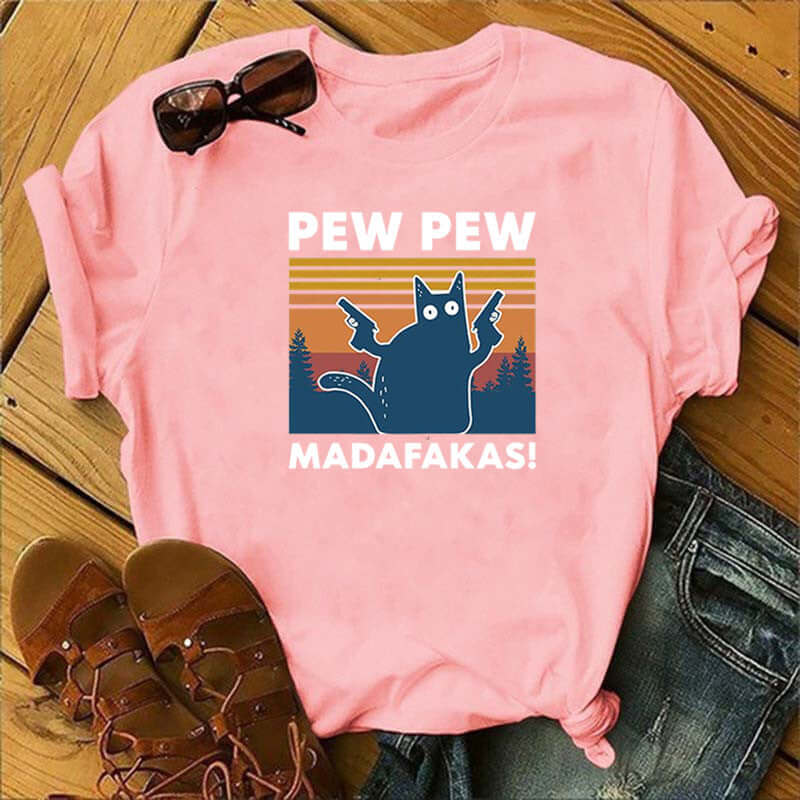 T-Shirt Pew Madafakas Cat