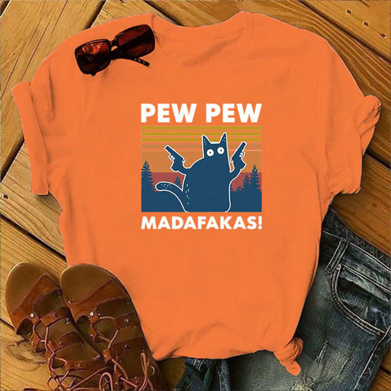 T-Shirt Pew Madafakas Cat