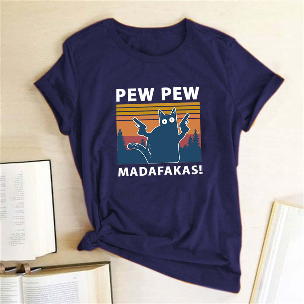 T-Shirt Pew Madafakas Cat