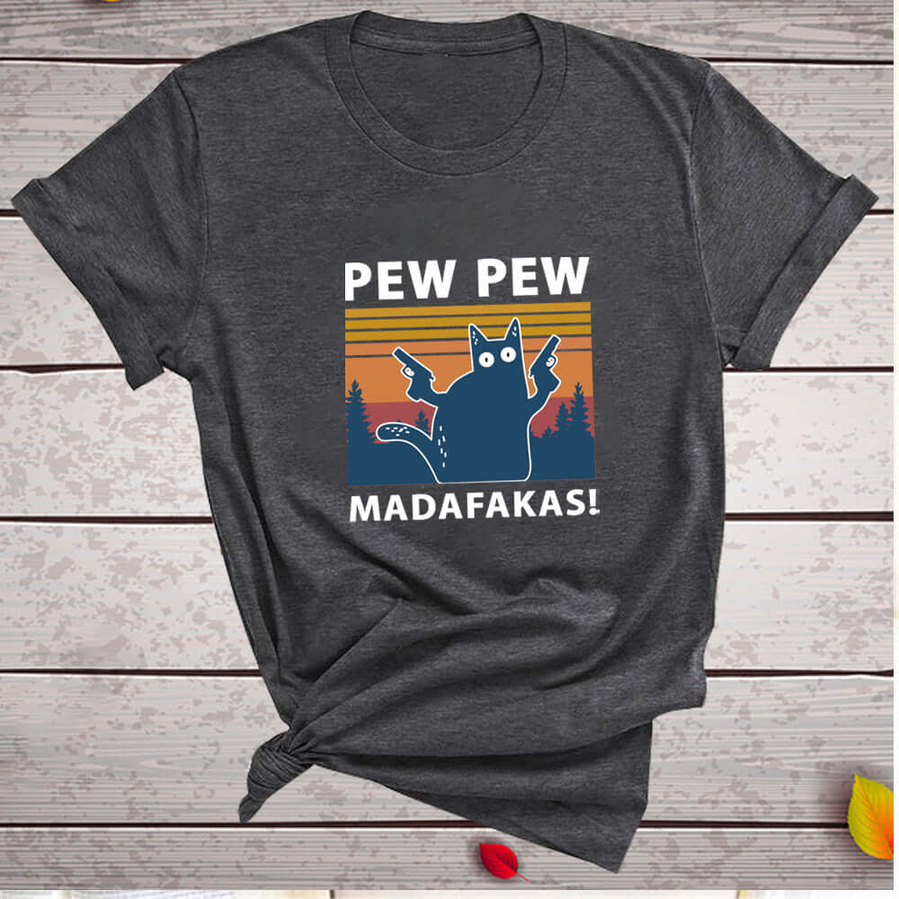 T-Shirt Pew Madafakas Cat