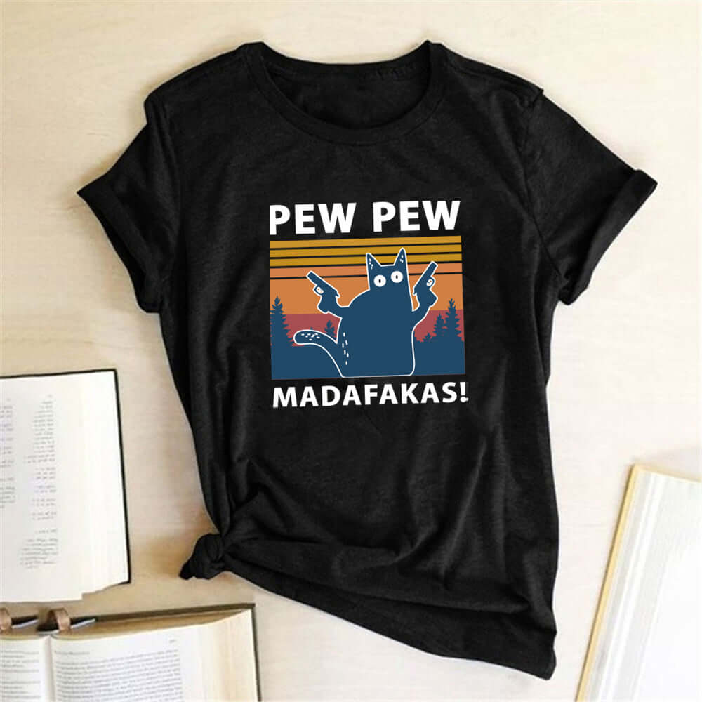 T-Shirt Pew Madafakas Cat