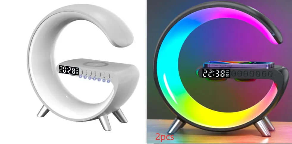 New Intelligent G Shaped LED Lamp Bluetooth Speake Wireless Charger Atmosphere Lamp App Control For Bedroom Home Decor Heyang Industrial Co., Ltd