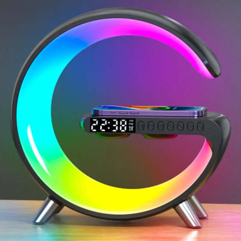 New Intelligent G Shaped LED Lamp Bluetooth Speake Wireless Charger Atmosphere Lamp App Control For Bedroom Home Decor Heyang Industrial Co., Ltd