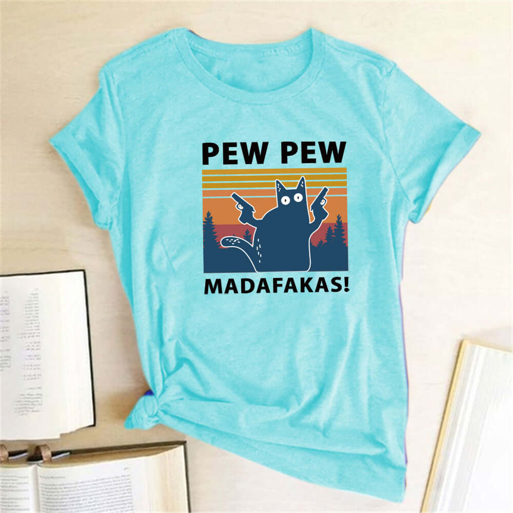 T-Shirt Pew Madafakas Cat