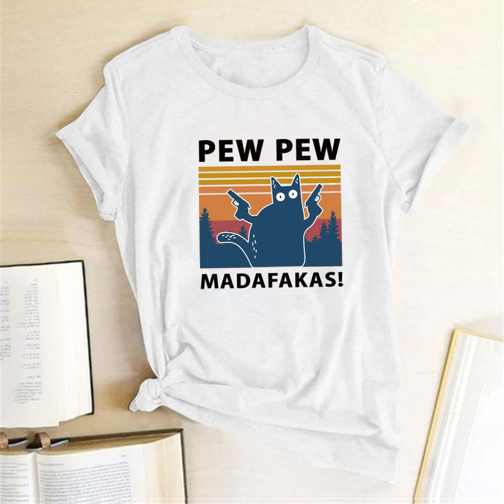 T-Shirt Pew Madafakas Cat