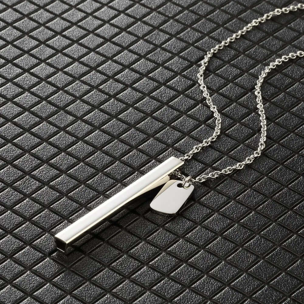 Square Tube Breathing Whistle Yoga Meditation Necklace tip-shop