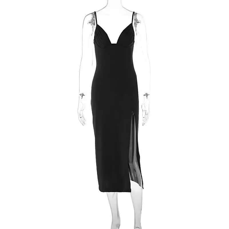 Sling-Kleid mit V-Ausschnitt tip-shop