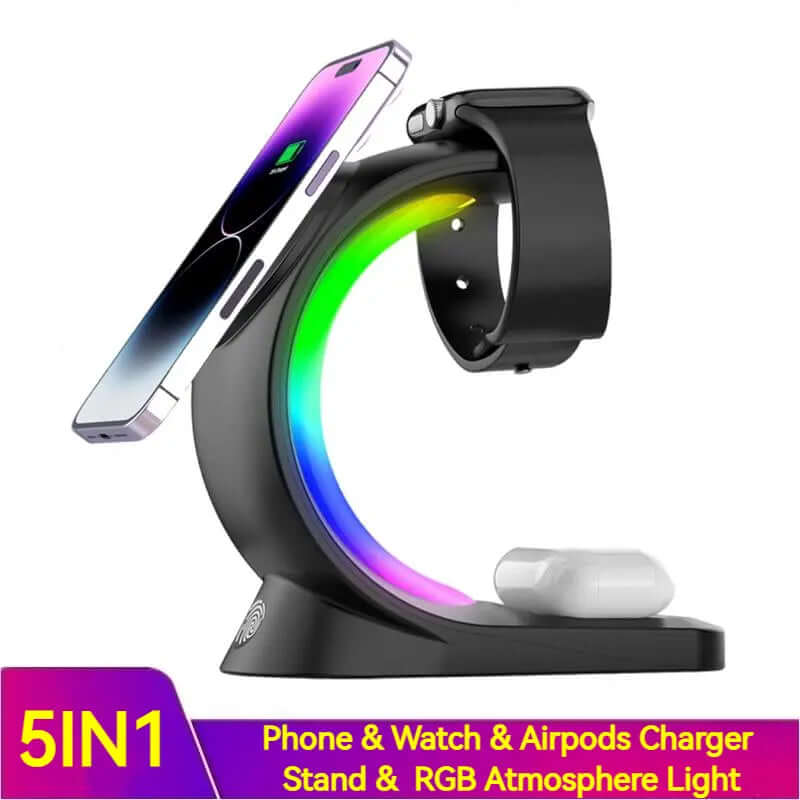 4 In 1 Magnetisches Drahtloses Ladegerät Schnellladung Für Smartphone und Airpods Yiwu Renfan Trading Co., Ltd